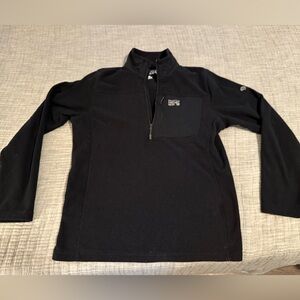 Mountain Hardwear Men’s L Black Zip-Up Men's Fleece Sweater